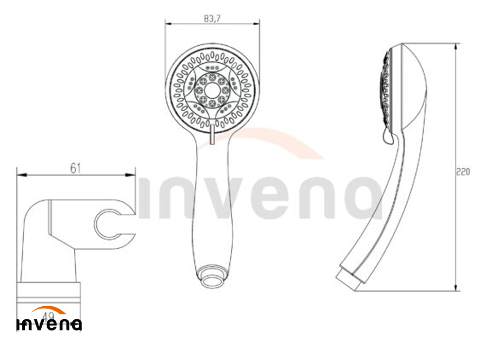 AU-94-M01 ONE-POINT SHOWER SET MINI ESLA schita