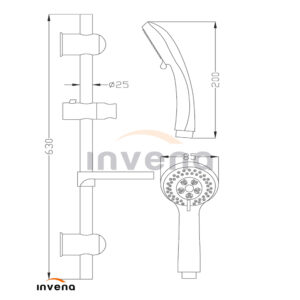 AU-89-001 Shower set HIUMA schita