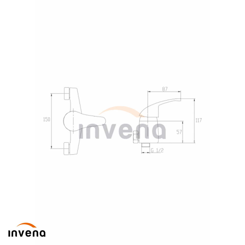 BN-05-001 Shower mixer PEREA schita
