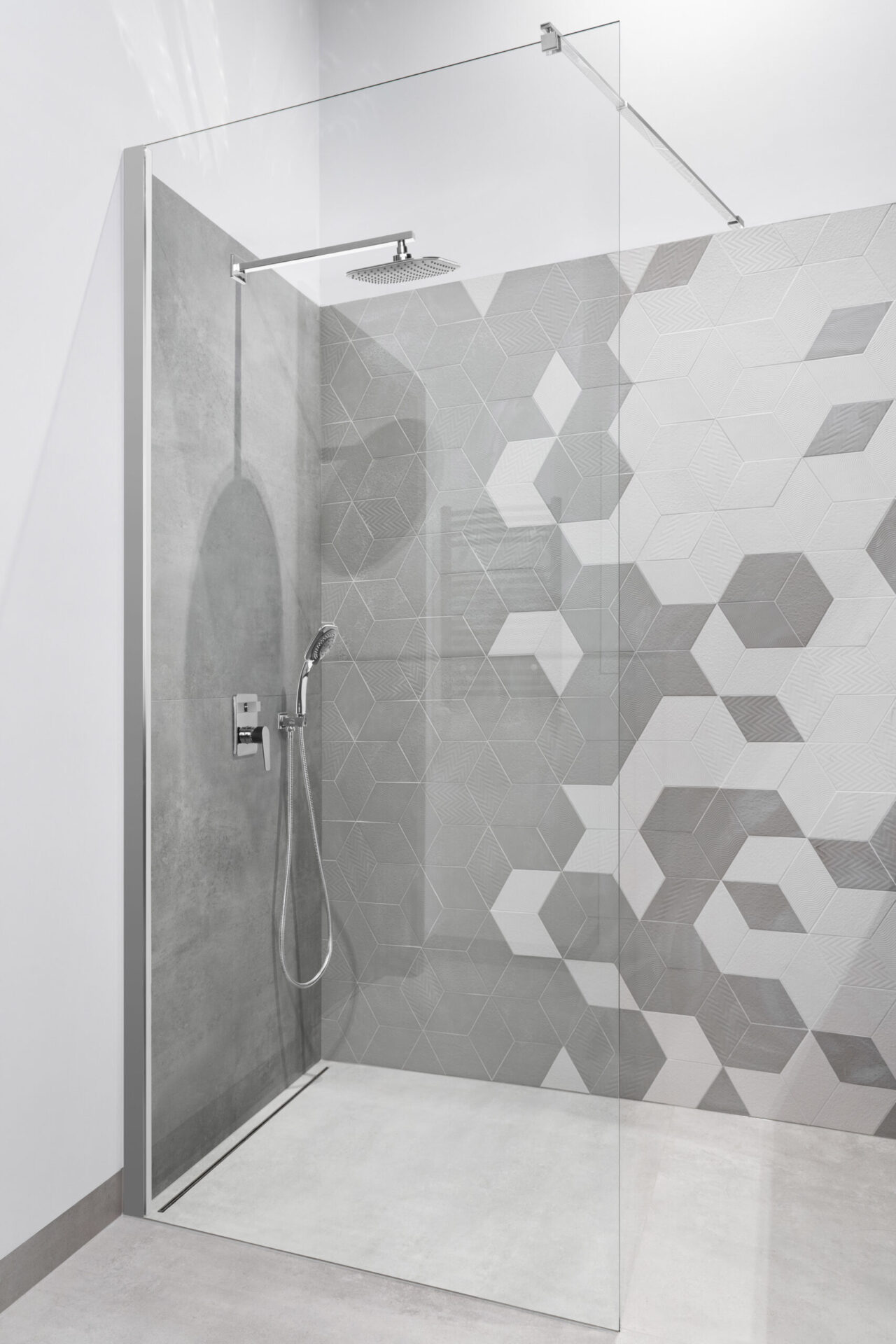 Bathroom with walk in shower