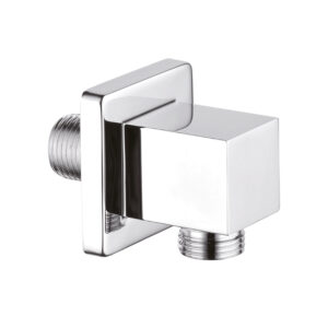Conector unghiular de duș pătrat Invena crom Accesorii Lavare.ro