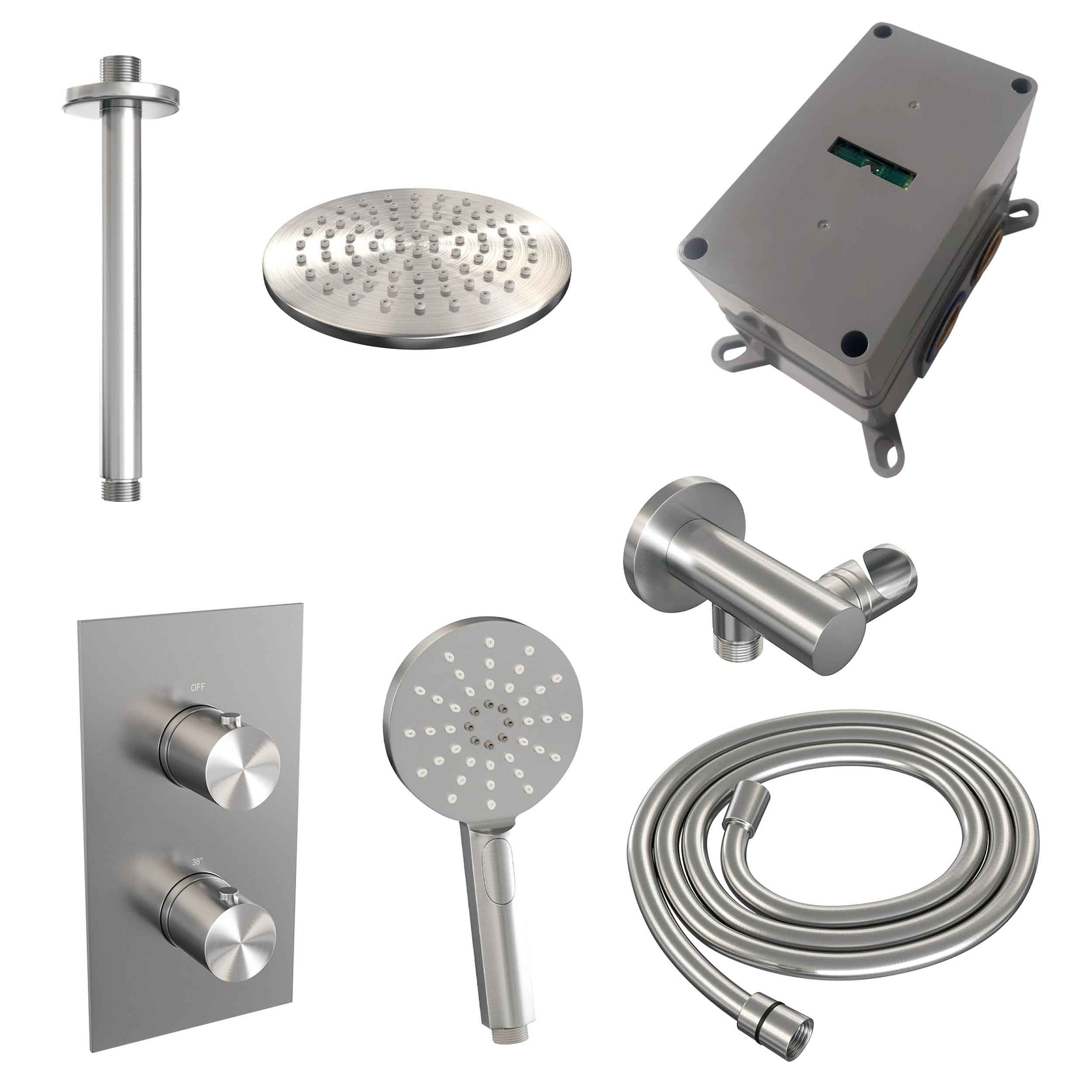 Set de duș încastrat 2 funcții cu pălărie de 20 cm Brauer Edition Set 35