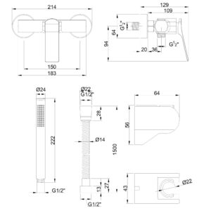 baterie-de-dus-neri-cupru-BN-P1-014-L-schita