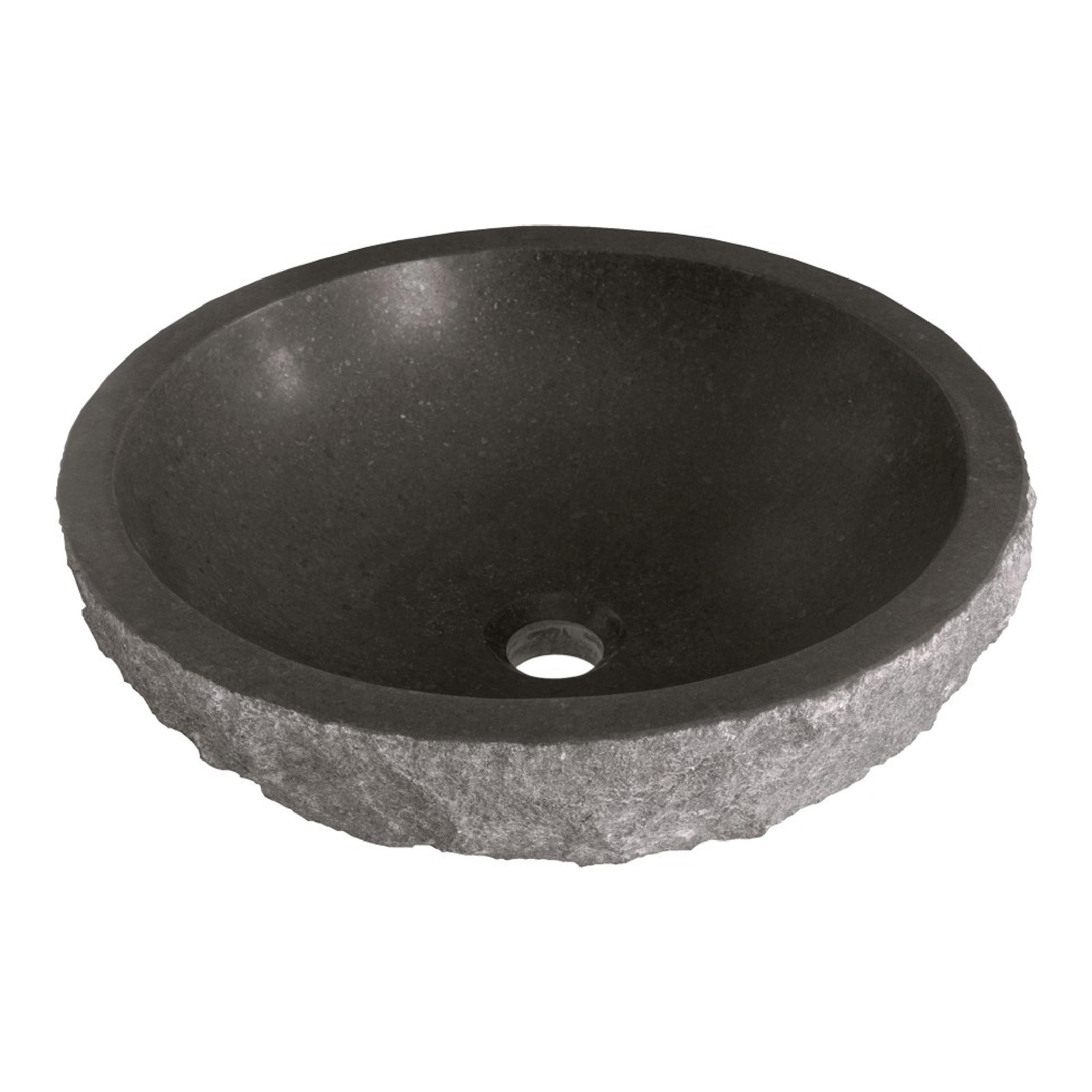 Lavoar de blat rotund Brauer iChoice Hamerslag cu aspect de piatră nefinisată 42 cm