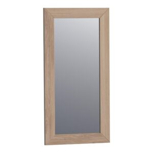 Oglindă dreptunghiulară pentru baie, cu ramă din stejar masiv, Brauer iChoice Massief Eiken Smoked Oak Oglinzi Baie Lavare.ro