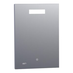 Oglindă dreptunghiulară pentru baie cu ceas digital și iluminare frontală led 4000k Brauer iChoice Clock Oglinzi Baie Lavare.ro
