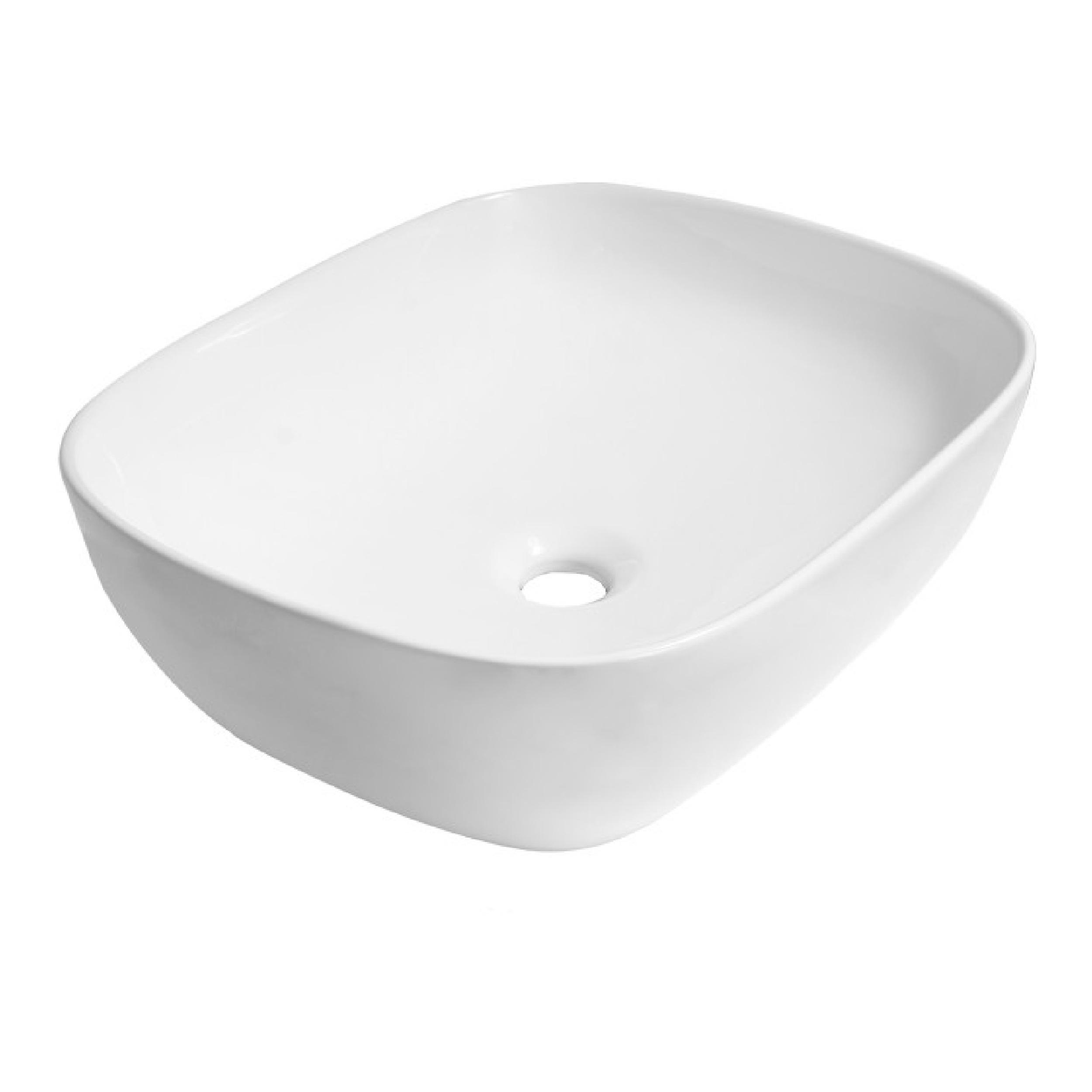 Lavoar de blat oval Brauer iChoice San Vasto alb lucios 49 cm