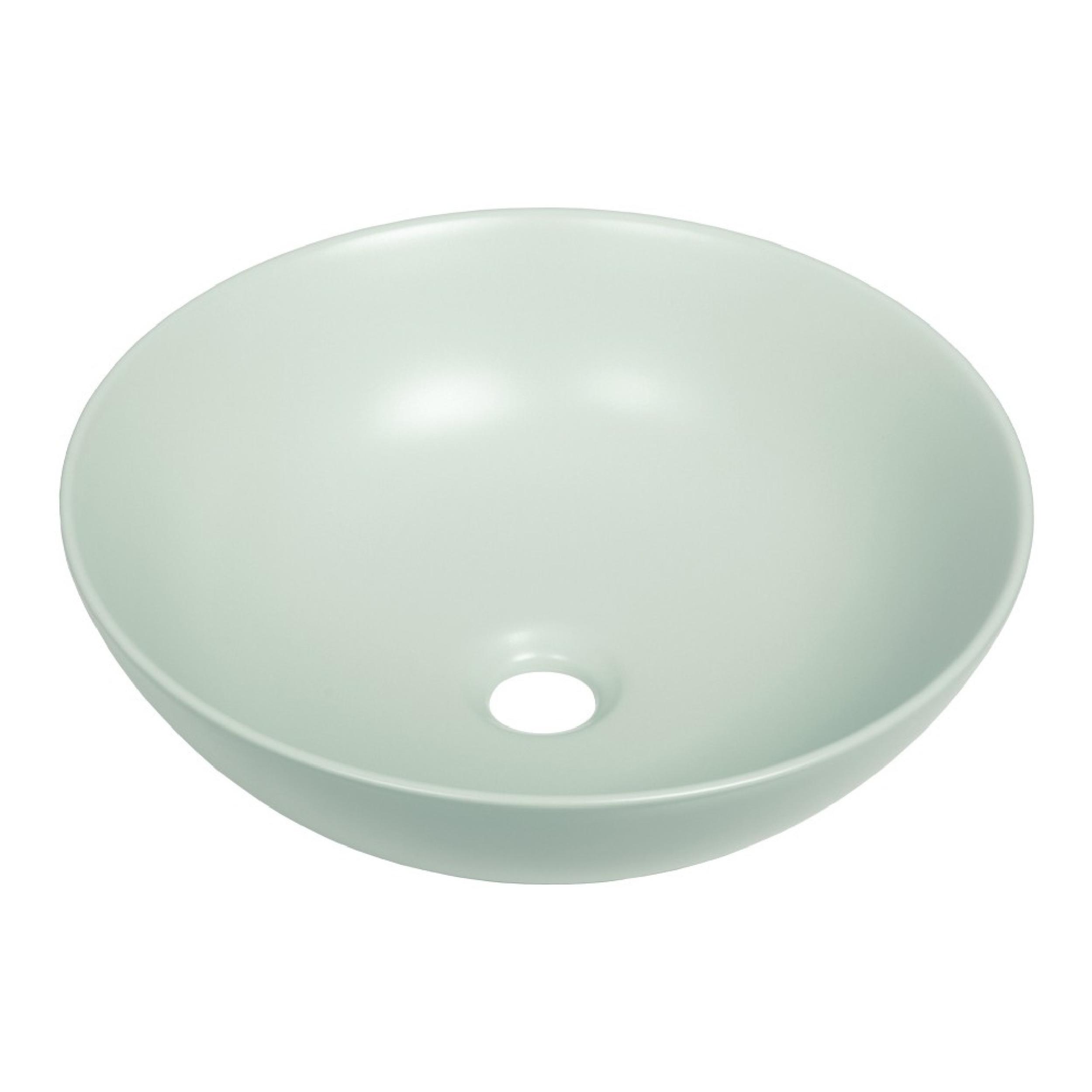 Lavoar de blat cermic rotund Brauer iChoice Pastello Verde verde mat 40 cm