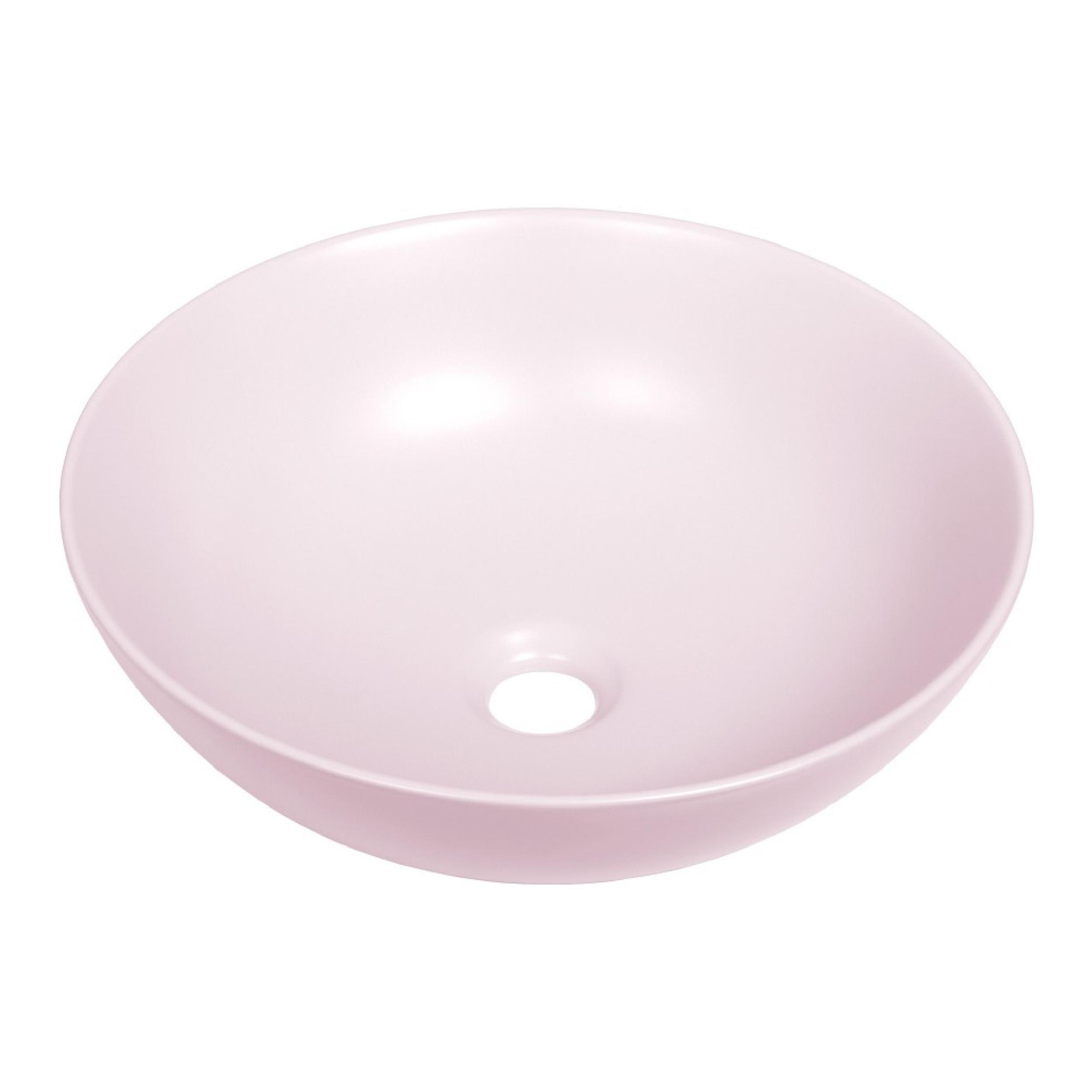 Lavoar de blat cermic rotund Brauer iChoice Pastello Rosato roz mat 40 cm