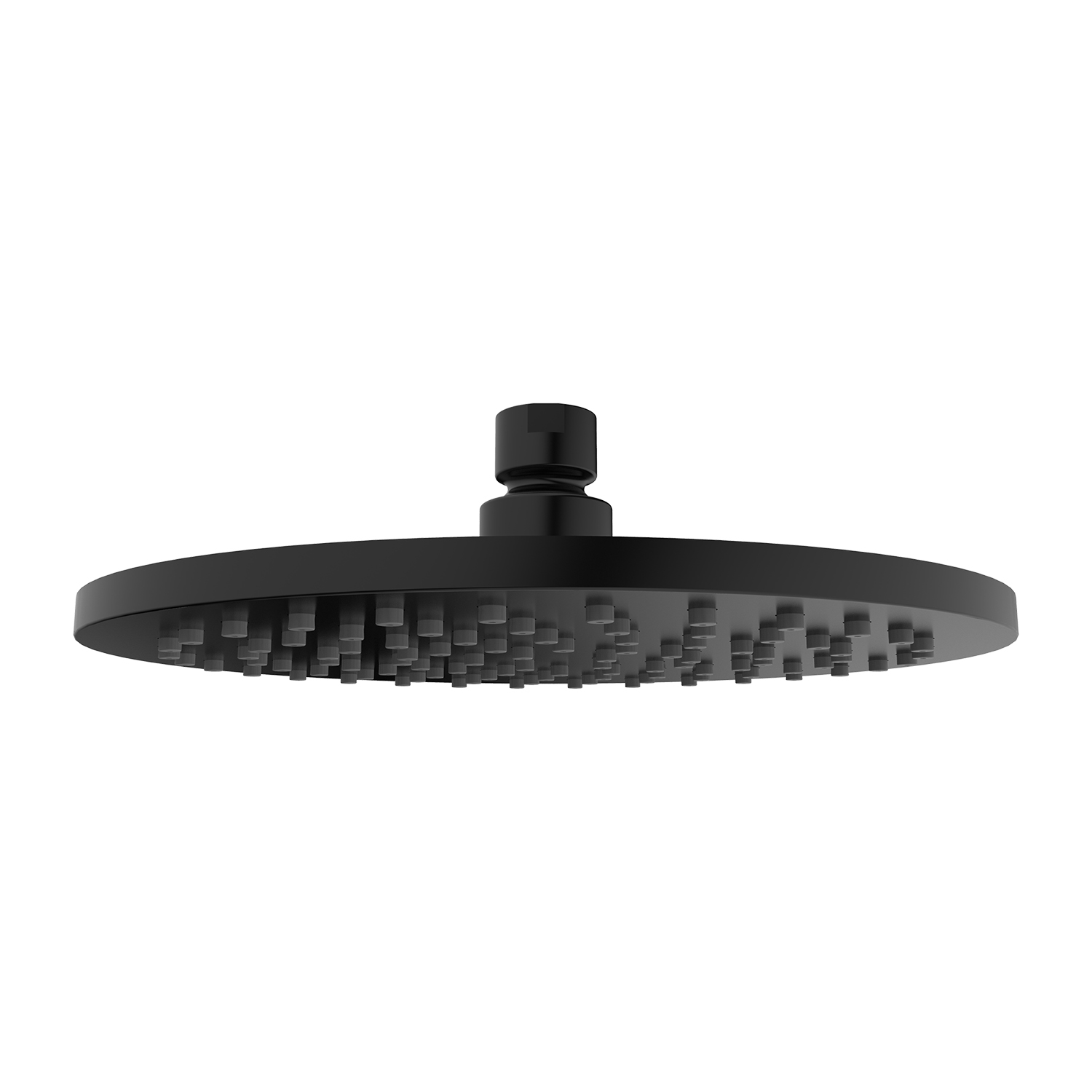 Palarie de dus rotunda Omnires Slimline 200 mm negru mat