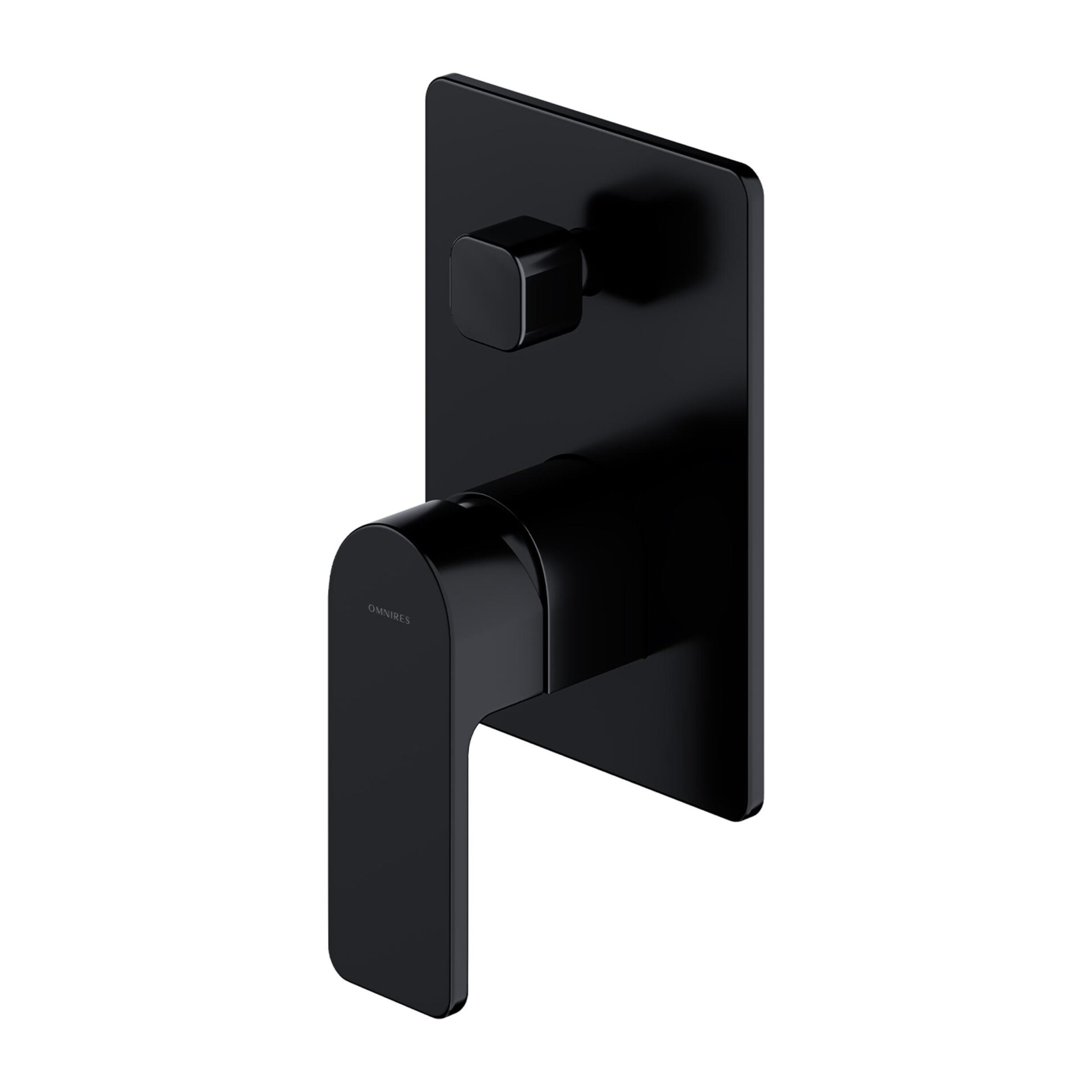 Baterie cada/dus incastrata Omnires Baretti negru cu corp ingropat