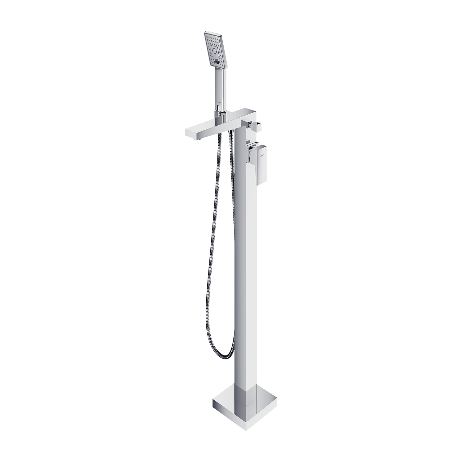 Baterie cada freestanding cu montaj pe pardoseala Omnires Fresh crom