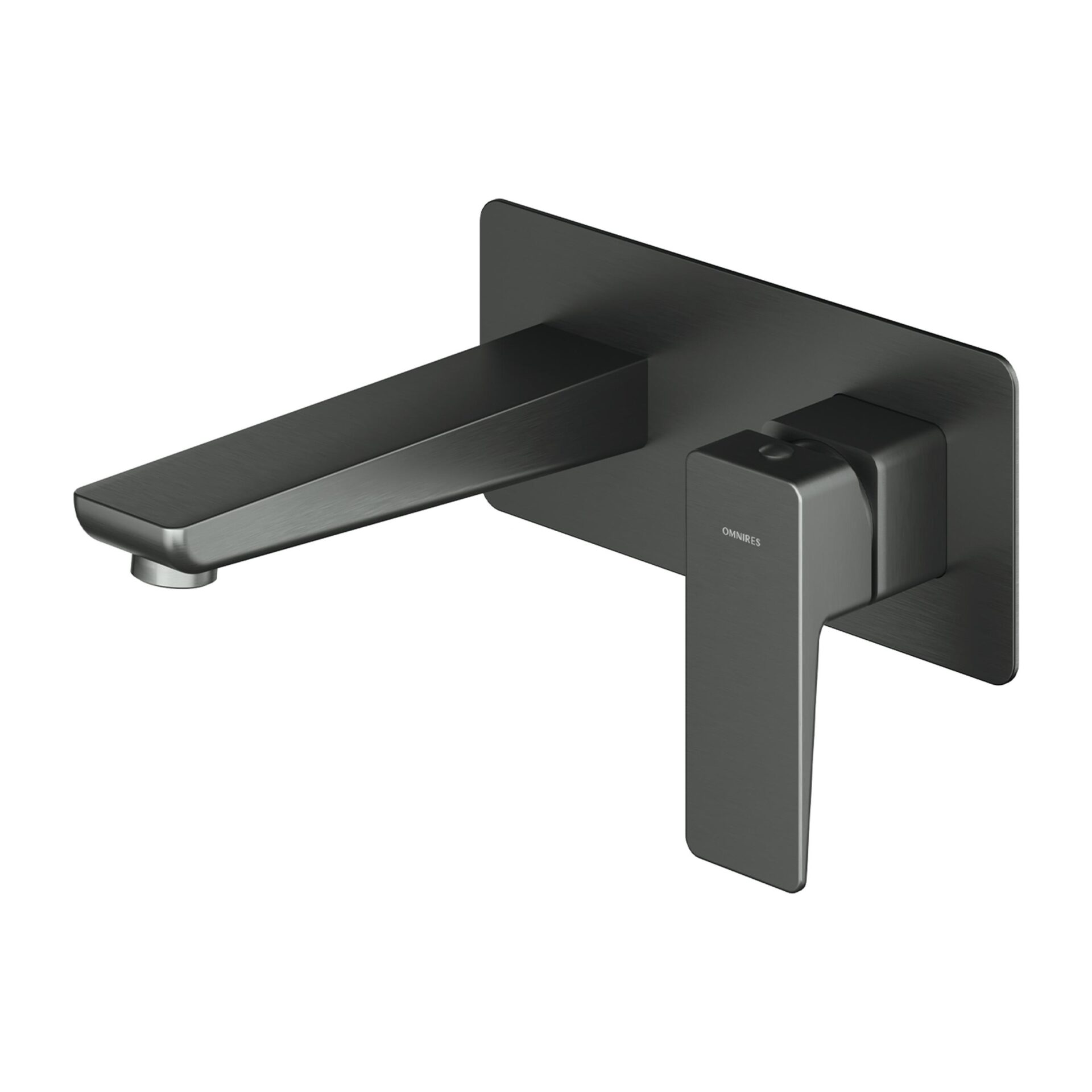 Baterie lavoar incastrata Omnires Parma grafit cu corp ingropat