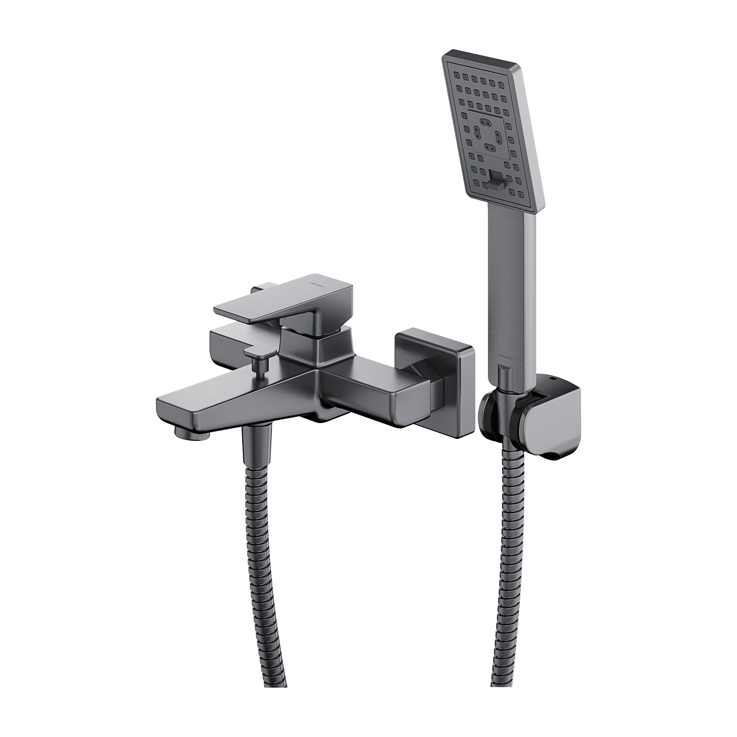 Baterie pentru cada cu set de dus Omnires Parma nichel