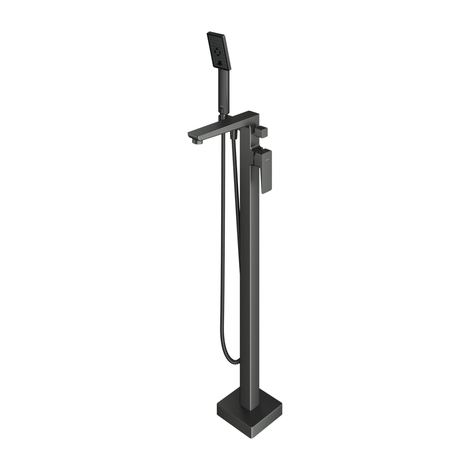 Baterie cada freestanding cu montaj pe pardoseala Omnires Parma grafit
