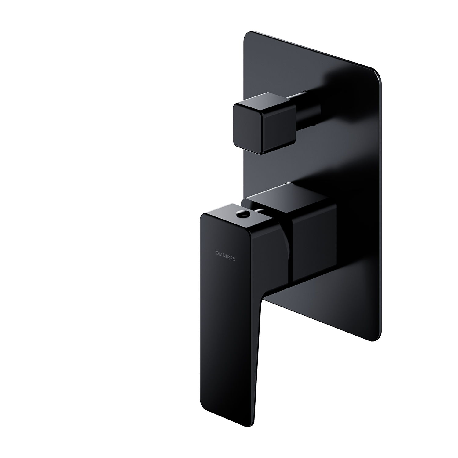 Baterie cada/dus incastrata Omnires Parma negru cu corp ingropat