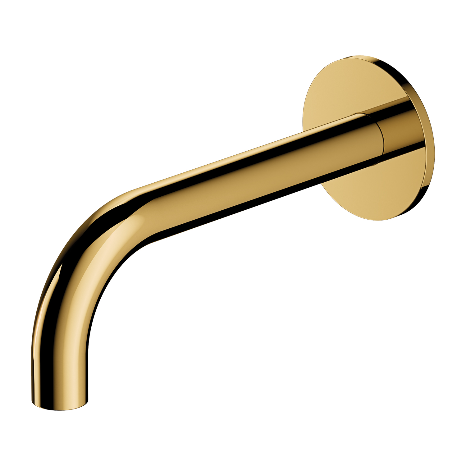 Pipa cada cu montare pe perete Omnires Y auriu