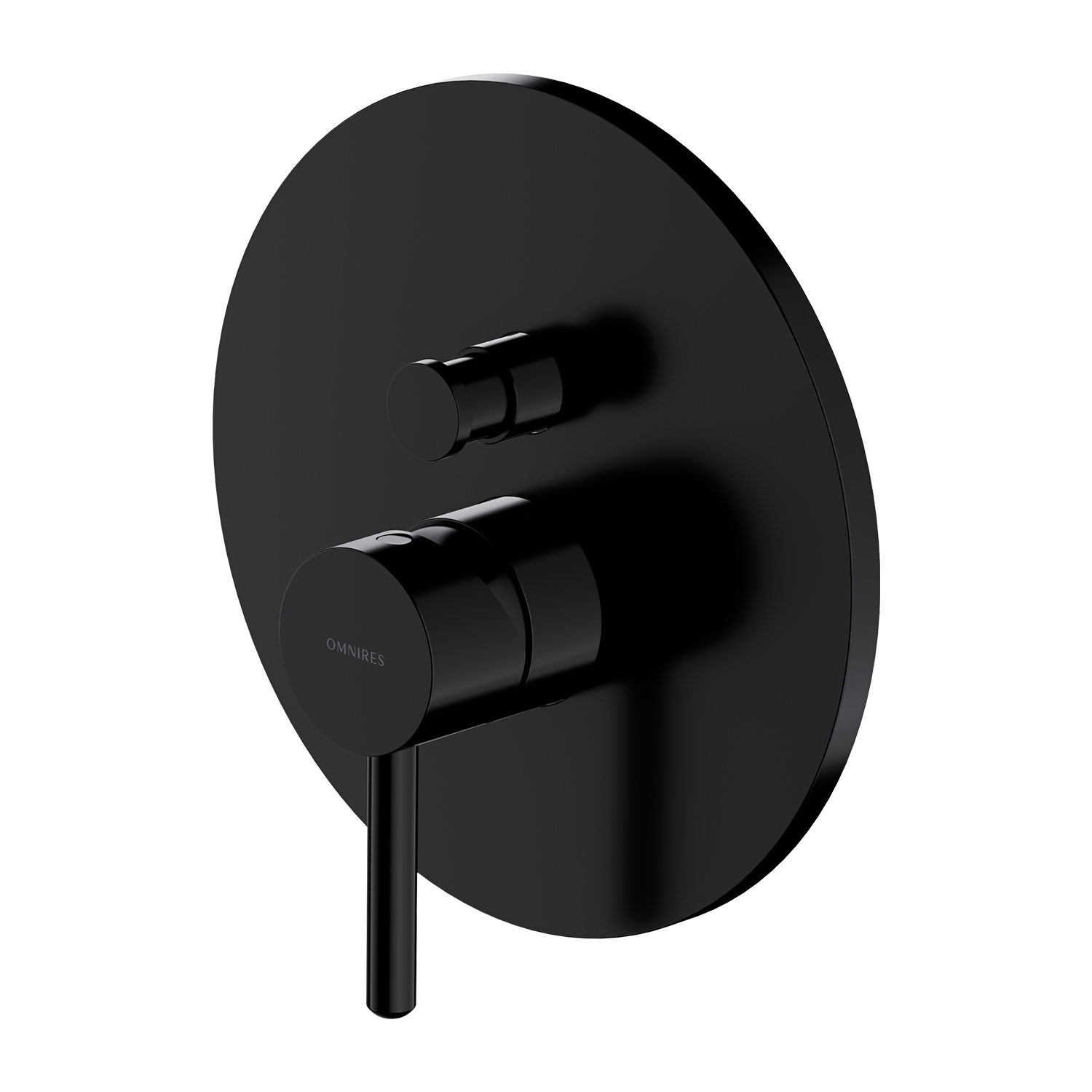 Baterie cada/dus incastrata Omnires Y negru cu corp ingropat
