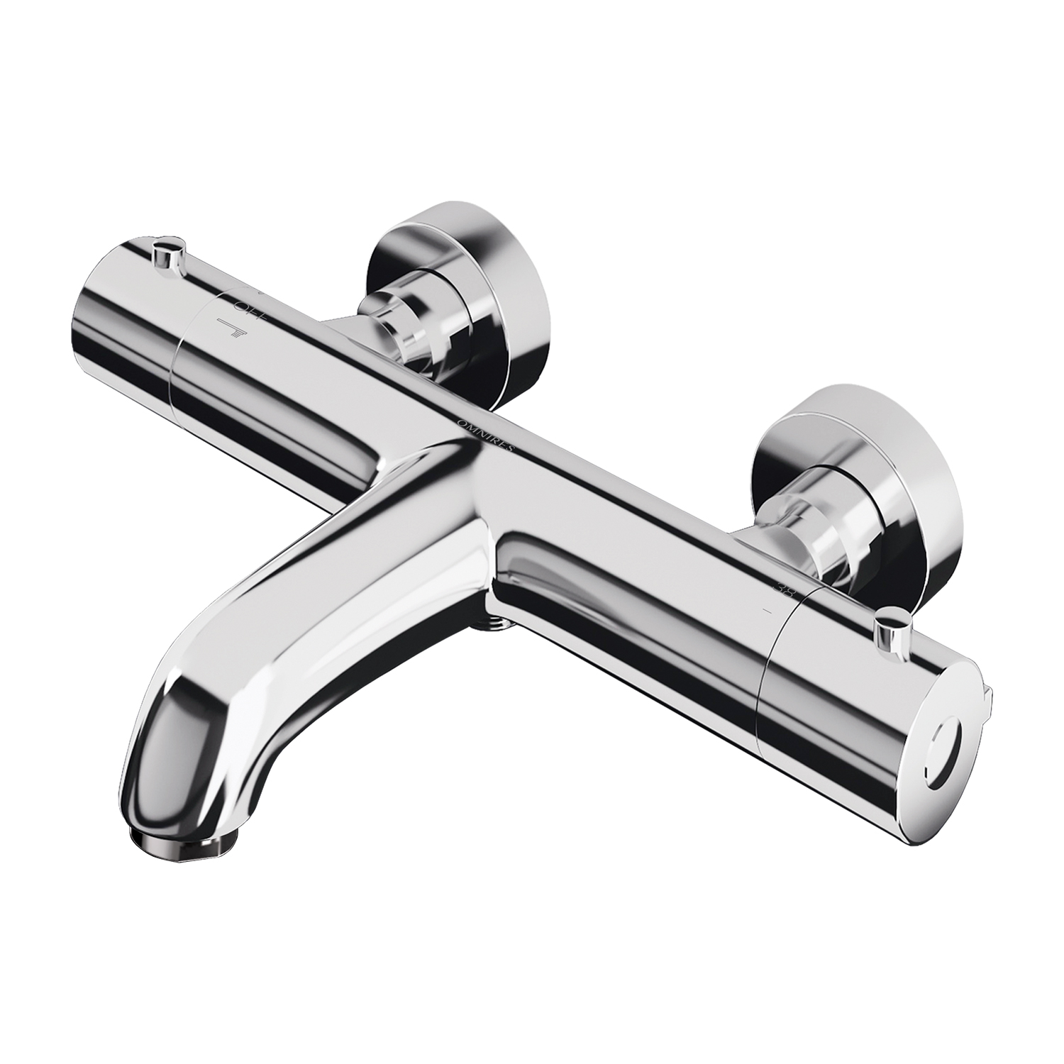 Baterie pentru cada cu termostat Omnires Y crom