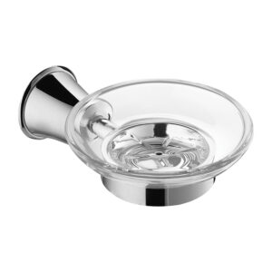 Savoniera Omnires Art Line rotunda crom Accesorii lavoar Lavare.ro