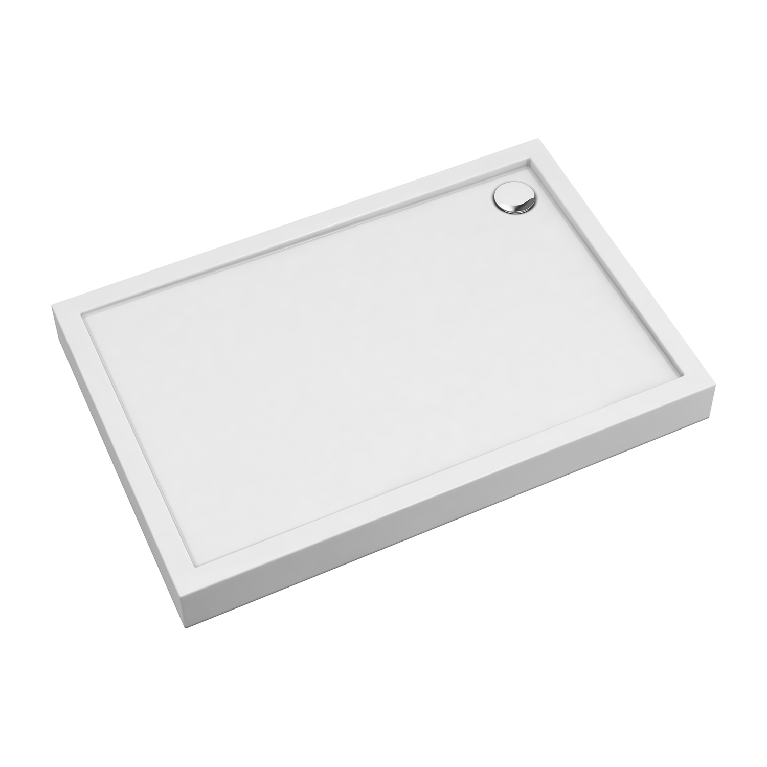 Cadita dus dreptunghiulara Omnires Camden alb 80×120 cm