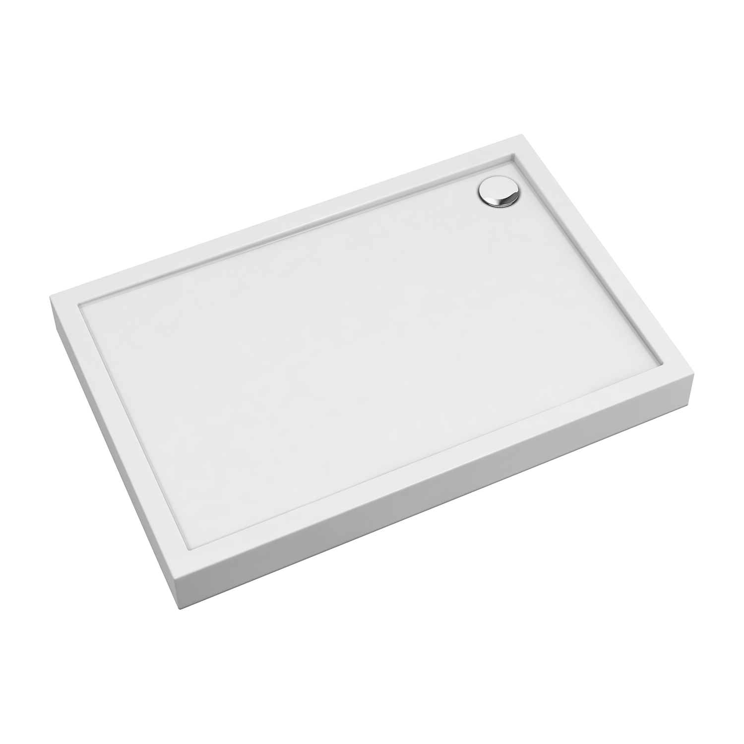 Cadita dus dreptunghiulara Omnires Camden alb 80×140 cm