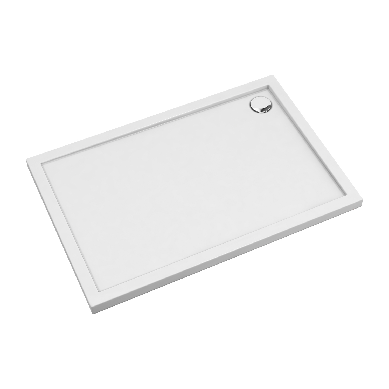 Cadita dus dreptunghiulara Omnires Merton alb 80×100 cm