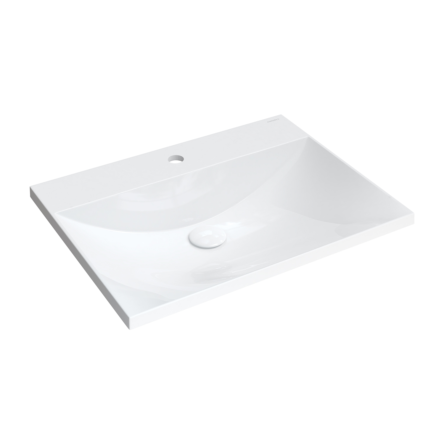Lavoar pe mobilier Omnires Naxos M+ alb 60 cm