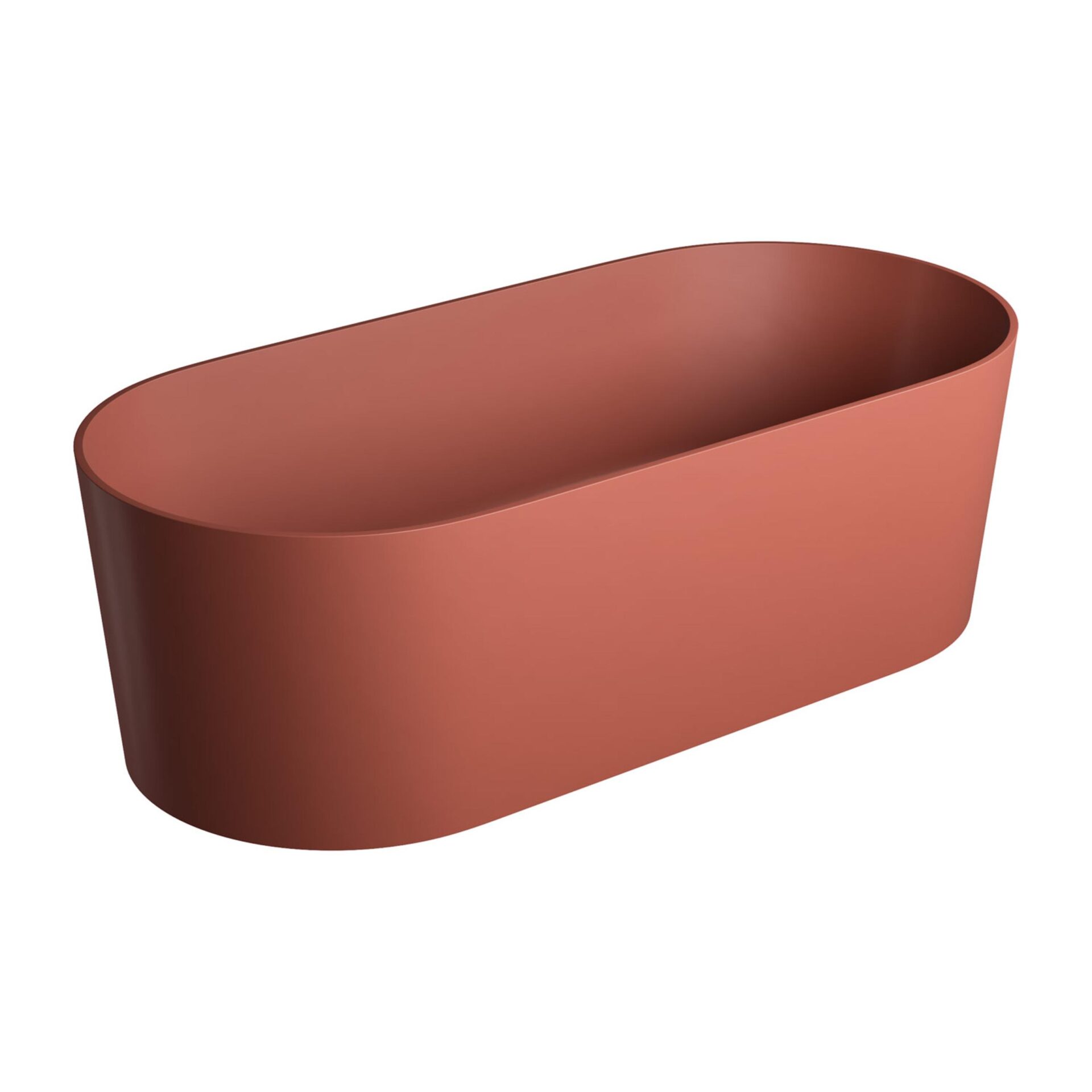 Cada freestanding Omnires Ovo M+ teracota 160×75 cm