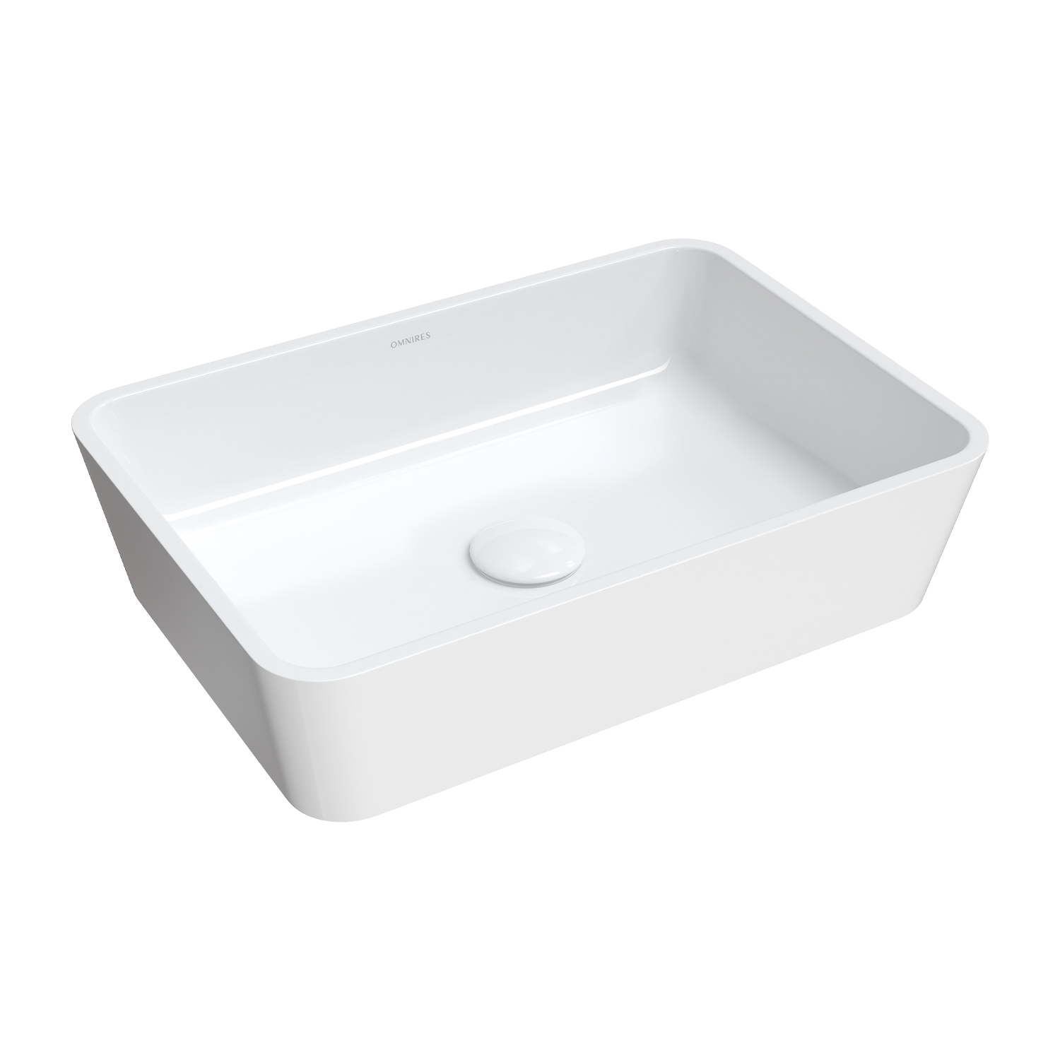 Lavoar pe blat Omnires Parma M+ alb 50 cm