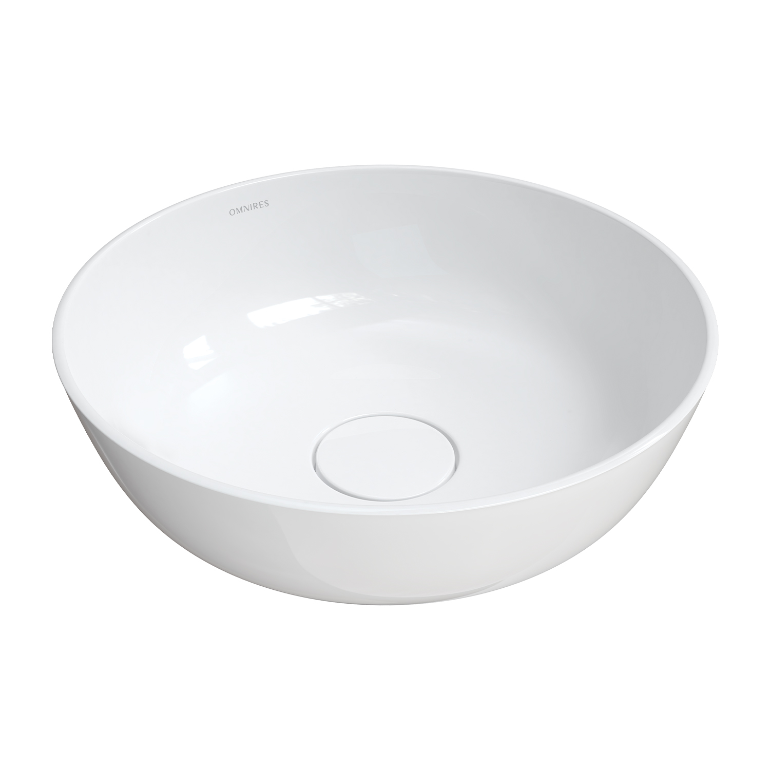 Lavoar pe blat Omnires Silk M+ alb 40 cm