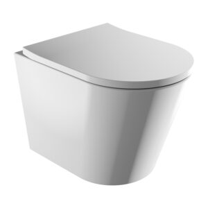 Vas WC suspendat rimless cu capac softclose Omnires Tampa alb Vase WC și vase bideu Lavare.ro