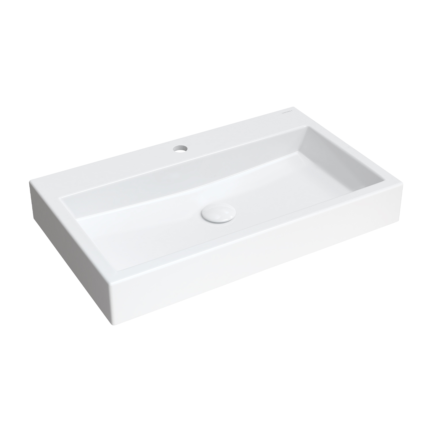 Lavoar cu prindere blat/perete Omnires Thasos M+ alb 70 cm