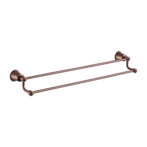 Suport dublu prosop Omnires Art Line cupru antichizat Accesorii Lavare.ro