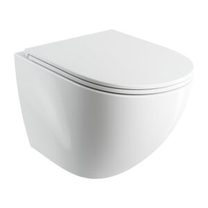 Vas WC suspendat rimless cu capac soft-close alb Omnires Ottawa Comfort 54×36.5 cm Rezervoare WC Lavare.ro