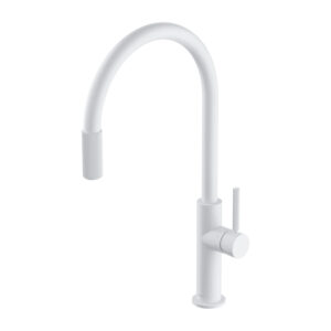 Baterie bucatarie cu sistem filtrare D1 alb mat Omnires Switch Baterii bucătărie Lavare.ro