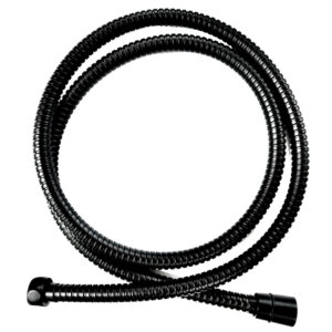Furtun de dus flexibil Invena Dark negru Accesorii Lavare.ro