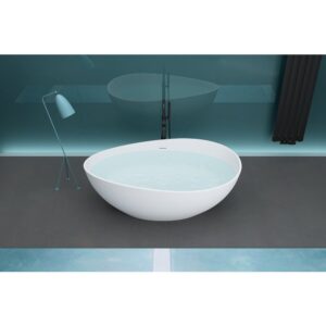 Cada freestanding din compozit Rune Thyrm 160×95 cm Căzi Freestanding Lavare.ro