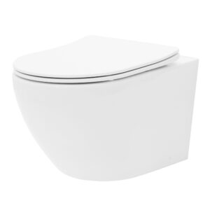 Vas wc suspendat rimless Rune Ivaldi si capac slim softclose Vase WC și vase bideu Lavare.ro
