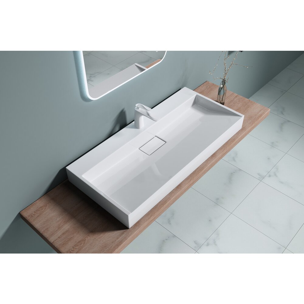 Lavoar din compozit pe blat Rune Garm 100 cm